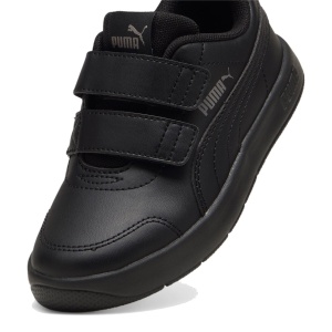 Pantofi sport copii Puma Courtflex V3 PS Black Cast Iron — vedere în perspectivă