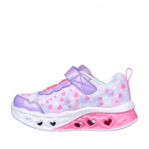 Skechers Pantofi sport Fete Flutter Heart Lights Lavender Hot Pink incaltaminte copii bigstep