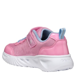 Pantofi sport fete Geox Assister Pink Lt Sky — vedere din spate