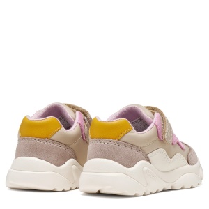 Pantofi sport fete Geox Ciufciuf Girl Beige/Dk Pink - B455QB/0FU22/C5378 - perechea spate