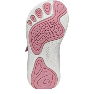 Pantofi sport fete Geox Foot-Run Girl Dk Pink/White - B661JA/0FU22/C8241 - talpă