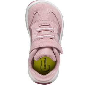 Pantofi sport fete Geox Foot-Run Girl Old Rose/White - B661JA/0FU22/CA81Z - de sus