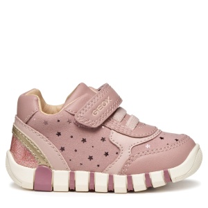 Pantofi sport fete Geox Iupidoo Girl Antique Rose/Platinu