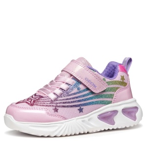 Pantofi sport fete Geox J Assister Girl Pink Multicolour - J56E9B/0ASKN/C8206 - interior