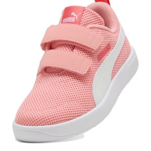 Pantofi sport fete Puma Courtflex V3 Mesh PS Pink Fruit PUMA White — vedere în perspectivă
