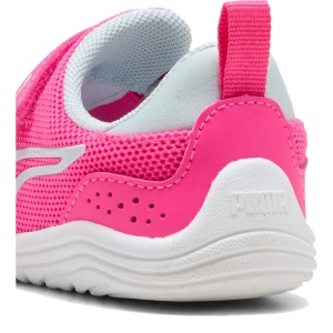 Pantofi sport fete Puma Kitten Mesh V Inf Fluro Pink — vedere de sus și talpa