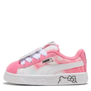 Pantofi sport fete Puma Suede XL HK FR AC Inf Magic Rose — vedere laterală