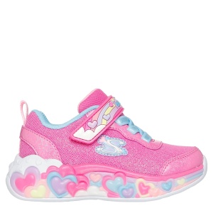 Pantofi sport fete Skechers Eternal Heart Lights Ton of Love Pink