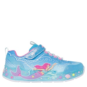 Pantofi sport fete Skechers S-Lights Mermaid Dreams Blue