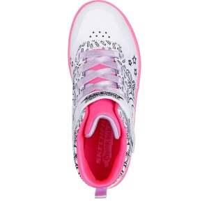 Pantofi sport fete Skechers Sport Court 92 Color Me Kicks — vedere de sus