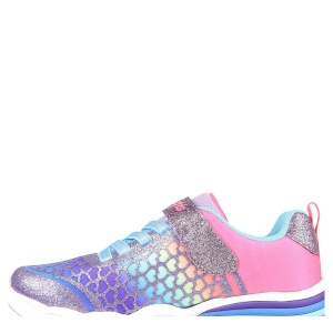 Pantofi sport fete Skechers Sweetheart Lights Lovely Purple Multi - Img 3