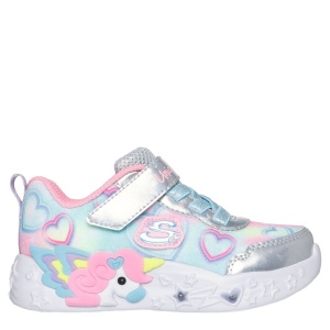Pantofi sport fete Skechers Unicorn Charmer Silver Multi