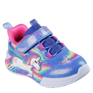 Pantofi sport fete Skechers Unicorn Chaser Blue Multi
