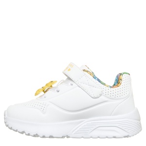 Pantofi sport fete Skechers Uno Lite Alb - vedere din față - 310812N/WMLT