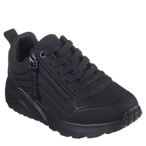 Pantofi sport fete Skechers Uno Lite Easy Zip Black — vedere în perspectivă