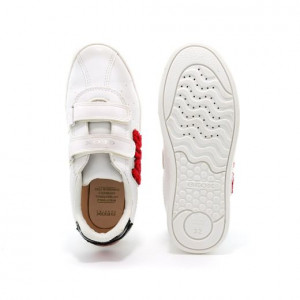 Pantofi Sport fete Skylin GC White Red - Img 4