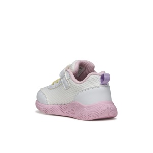 Geox Pantofi sport fete Sprintye Girl White Pink B454TD-01454-C0406 incaltaminte copii bigstep