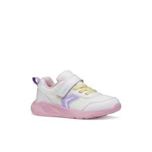 Geox Pantofi sport fete Sprintye White Pink J36FWB-01454-C0406 încălțăminte copii bigstep