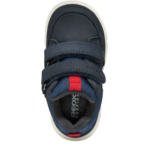Pantofi sport impermeabili băieți Geox Hyroo Boy Wpf Navy Red — vedere de sus