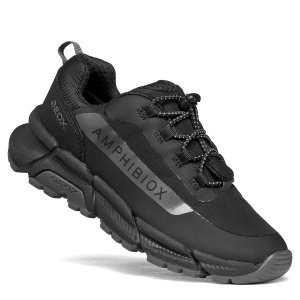 Pantofi sport impermeabili băieți Geox J Flexyper Plus Boy Black Dk Grey - J46LCC/0FU50/C0005 - unghi