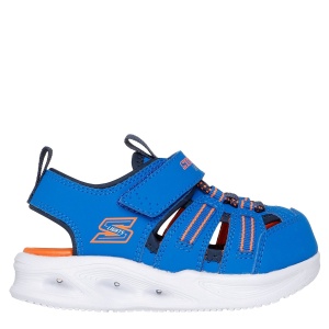Sandale băieți cu luminițe Skechers Sola Glow Sandal Blue