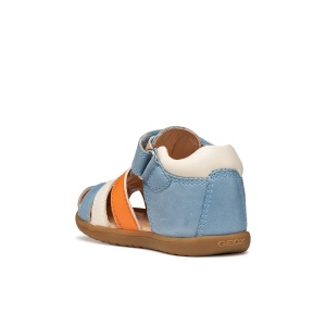 Sandale baieti Sandal Macchia Boy Lt Sky Orange - Img 4