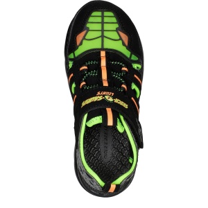 Sandale băieți Skechers C Flex Sandal 2.0 Black Lime - 69052