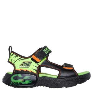 Sandale băieți Skechers Creature Splash Black Lime