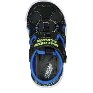 Sandale băieți Skechers Hypno Splash Sunzys Black Lime - Img 4