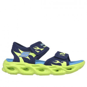 Skechers Sandale Baieti Thermo Splash Hide Tide Navy Lime incaltaminte copii bigstep