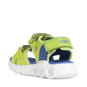 Geox Sandale Baieti Wroom B.A Lime Royal incaltaminte copii bigstep