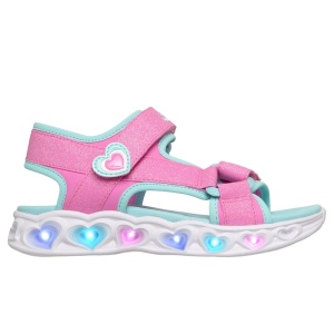 Skechers Sandale fete 303114L/PKTQ Heart Lights Sandals-Sugar încălțăminte copii bigstep