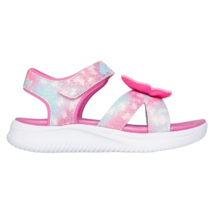 Sandale fete cu luminițe Skechers 303109L/PKMT Jumpsters Sandal - Butterfly