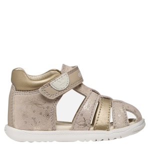 Sandale fete Geox Sandal Macchia Girl Skin Platinum