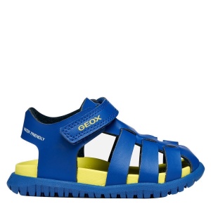 Sandale plajă băieți Geox Fusbetto Royal Lime