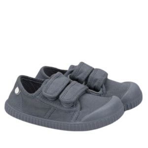 Tenisi barefoot copii, producator Igor, culoare bleumarin, exterior si interior din material textil, inchidere cu doi scai, talpa bleumarin, din cauciuc, foarte flexibila