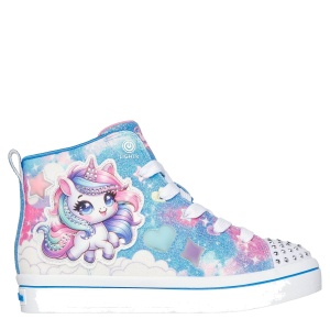 Teniși fete Skechers Twi Lites Unicorn Kitty Blue