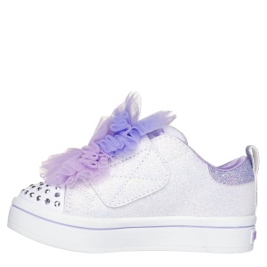 Teniși fete Skechers TwiLites 2.0 Tutu Cute Silver - vedere din față - 314389N/WLV