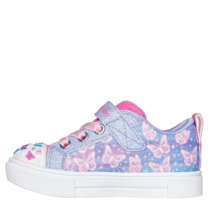 Teniși fete Skechers Twinkle Sparks Ombre Flutter Lavender — vedere din față