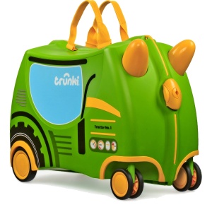 Valiza copii Trunki Glide Tilly Green