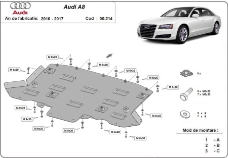 Scut cutie de viteză Audi A8 2010 - 2017 - Img 3