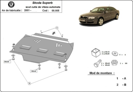 Scut cutie de viteză automată Skoda Superb 2001 - 2008 - Img 3