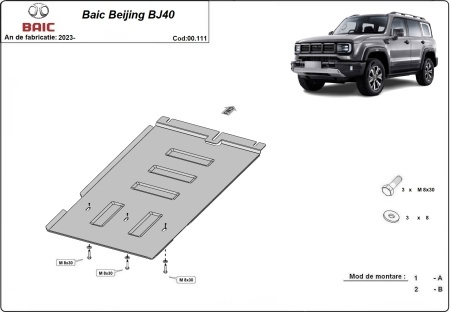 Scut cutie de viteză Baic Beijing BJ40 2023 - 2026 - Img 3