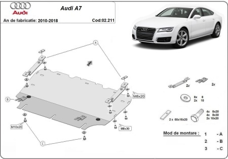 Scut motor Audi A7 2011 - 2018 - Img 3