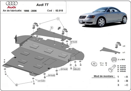 Scut motor Audi TT 1998 - 2006 - Img 3