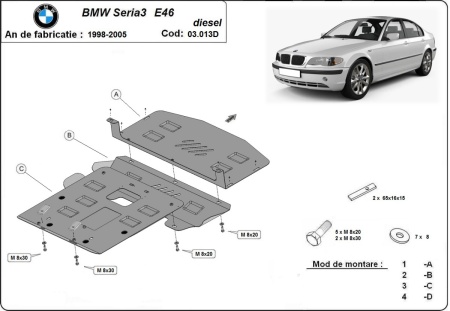 Scut motor BMW Seria 3 E46 - Diesel 1998 - 2005 - Img 3