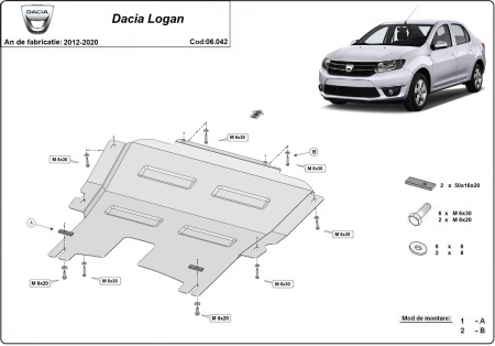 Scut motor Dacia Logan 2 2012 - 2020 - Img 3