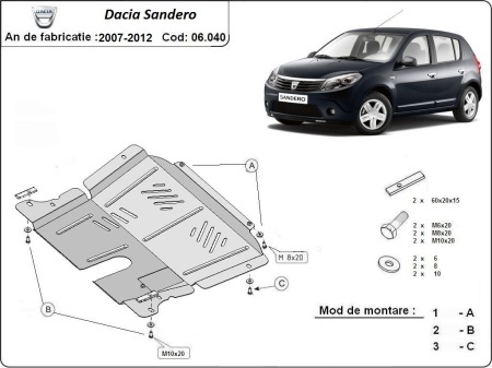 Scut motor Dacia Sandero 2007 - 2012 - Img 3