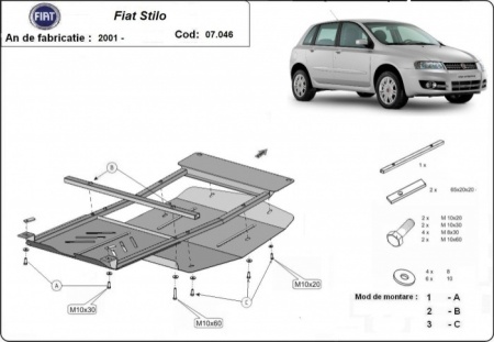 Scut motor Fiat Stilo 2001 - 2010 - Img 3
