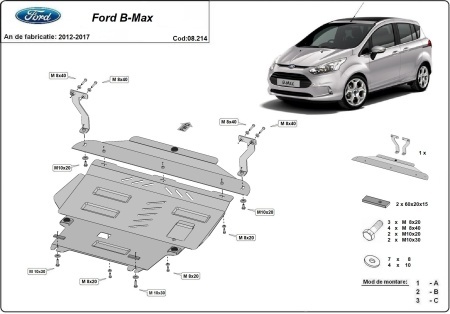 Scut motor Ford B-Max 2012 - 2017 - Img 3